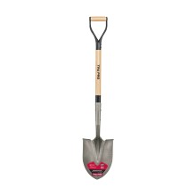 TruPro, round point shovel, Rolled Steps, 30"wd hdle