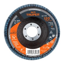 Flap disc, 120 grit, 4-1/2 x 7/8"