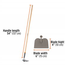 54" handle, garden hoe with collar,ATJ+FC2