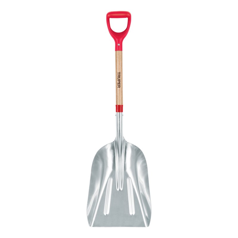 10 Aluminum Scoop Wood Handle Poly D-handle PALY-10
