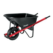 6 Cu Ft Steel Tray Block Pneumatic Wheelbarrow T6