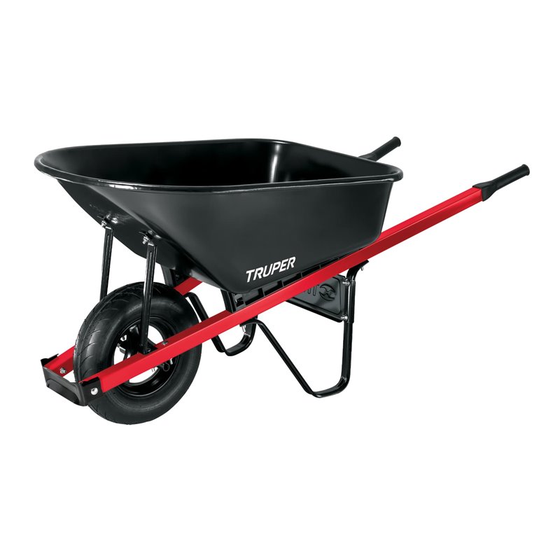 6 Cu Ft Steel Tray Block Pneumatic Wheelbarrow T6