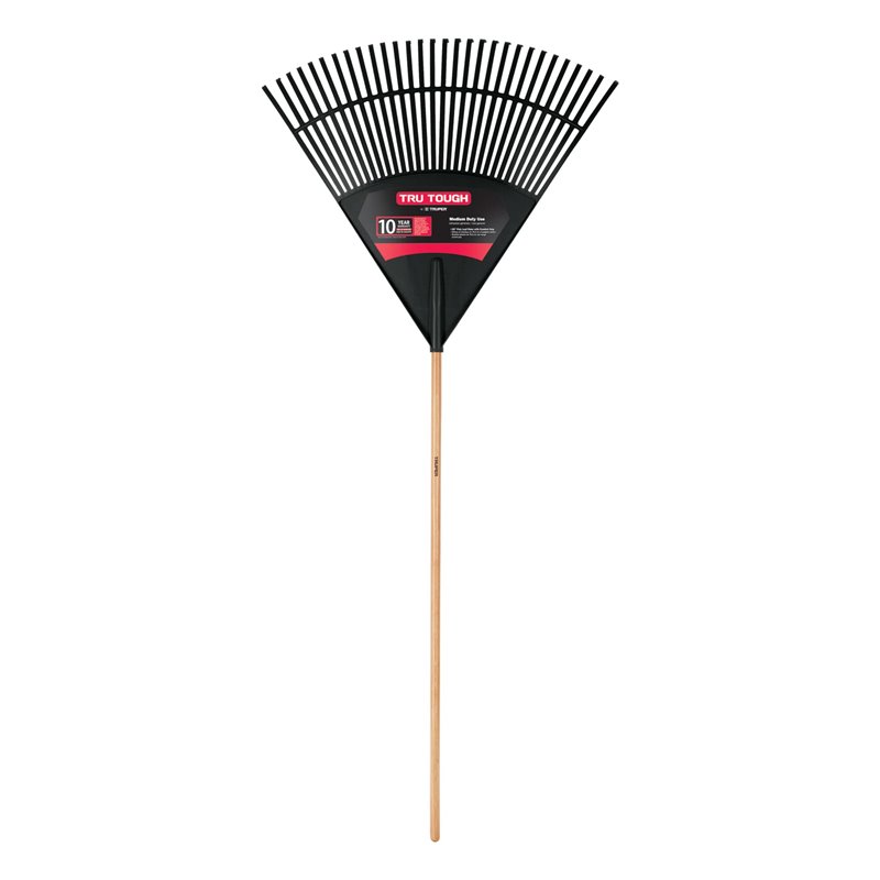 Flexible Poly Leaf Rake 30 Head Fiberglass Handle 9 Grip EP-30