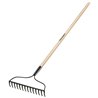 Welded Bow Rake 14 Tines Wood Handle R-14AL-E