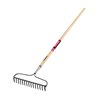 Forged Bow Rake 15 Tines Hardwood Handle R-16AM-X